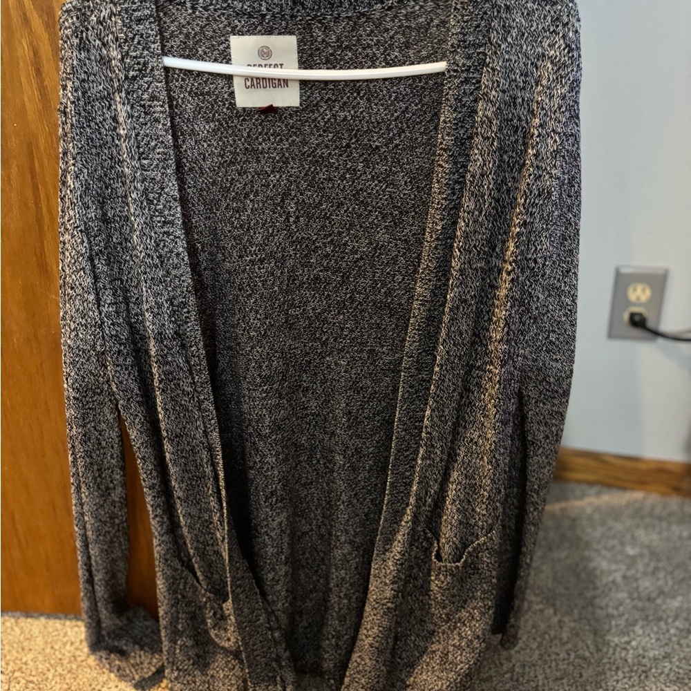 Apt. 9 Women's Gray Cardigan Sweater